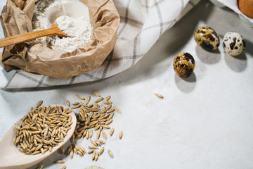 Natural ingredients for baking