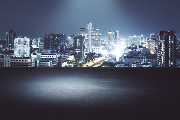 Creative night city background