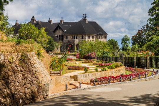 Garden of Adisham monastery near Haputale, Sri Lanka