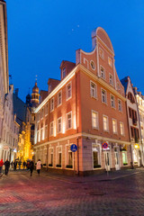 Fototapeta na wymiar RIGA, LATVIA - AUGUST 18, 2016: Old buildings in the center of Riga, Latvia