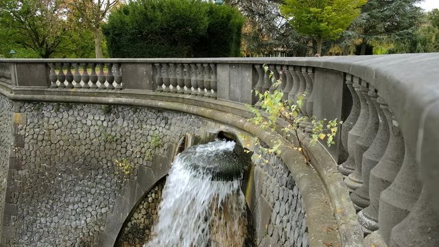 Waterfall in freizeitpark, bonn germany