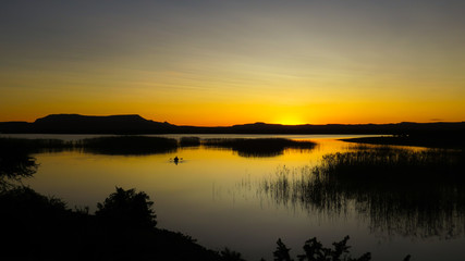 Sunset kayak in the Great Karoo