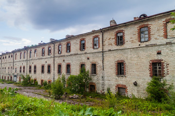Fototapeta na wymiar Buildings of the Patarei (former sea fortress and prison) in Tallinn, Estonia