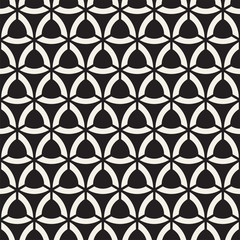 Vector seamless stripes pattern. Modern stylish texture with monochrome trellis. Repeating geometric hexagonal grid. Simple lattice design.