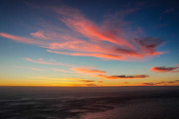Fototapeta na wymiar Atlantic Ocean Sunset, Lions Head, Cape Town