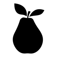 Silhouettes of an pear