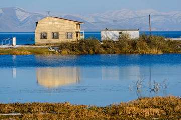 Majestic view of lake Sevan, Armenia