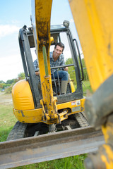with an excavation machine