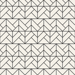 Vector seamless lattice pattern. Modern stylish texture with monochrome trellis. Repeating geometric grid. Simple design background...