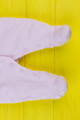 Horizontal baby legs.