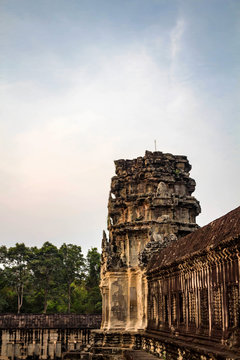 Temples of Angkor Wat in Cambodia