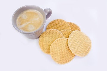 crêpes dentelle et café