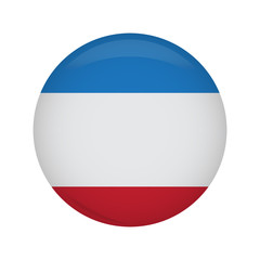 Empty american campaign button