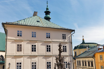 Obraz premium Town hall in old town of Banska Stiavnica, Slovakia.