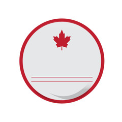 Empty canadian campaign button