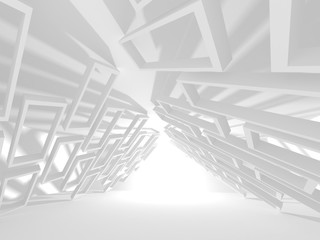 Abstract Modern White Architecture Background