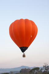 Colorful hot air balloon.