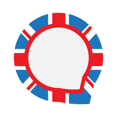 Empty british campaign button