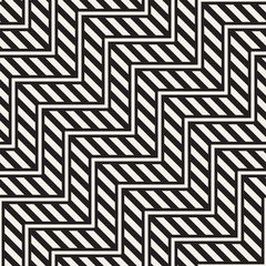 Vector seamless zigzag line pattern. Abstract stylish geometric background. Repeating lattice background