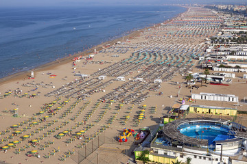 beach Rimini Adriatic sea Italy summer season