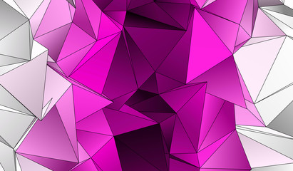 Obraz premium Wieloboczne tło. Streszczenie tekstura trójkątne