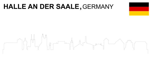 Halle an der Saale, Silhouette
