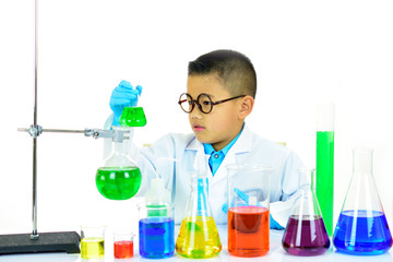 Young scientist working in research laboratory
