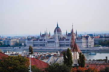 Fototapeta premium Hungary budapest travel the palace of parlament Danube
