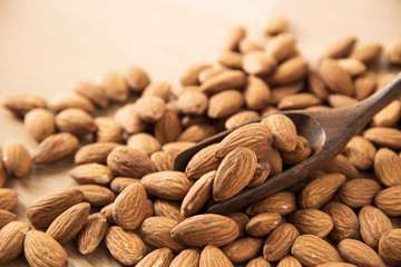 raw natural whole almonds