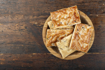 cookies with raisins in a plate