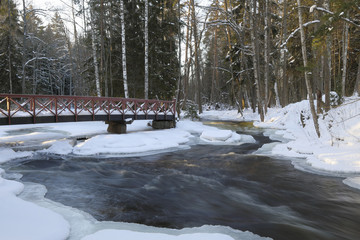 winter river flows
