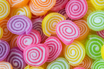 Colorful jelly fruit