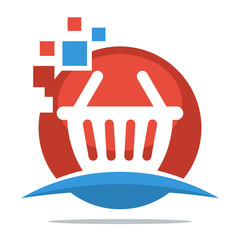 Icon logo for digital business, for on-line shopping business	