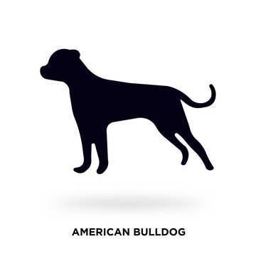 american bulldog silhouette