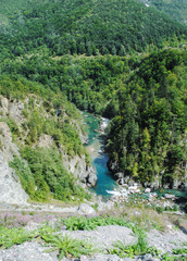 Fototapeta na wymiar mountain river montenegro tourism