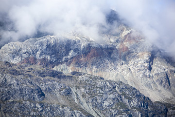 Cloudy Glacier Bay Mountains