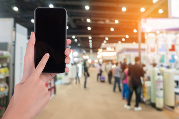 woman hand using smartphone