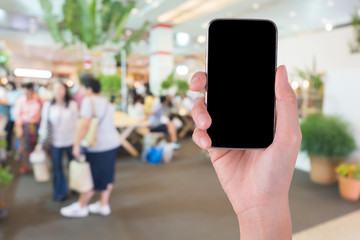 woman hand using smartphone