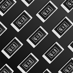 Corporate identity design template set. Mock-up phone. 