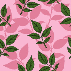 Rose pattern by hand drawing.Red rose high detail for wallpaper.Flower seamless pattern on vintage background.