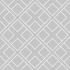 Gray and white geometric monochrome seamless pattern