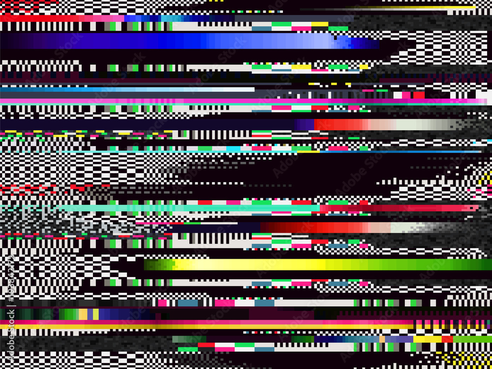 Poster glitch computer screen fail data error texture 1