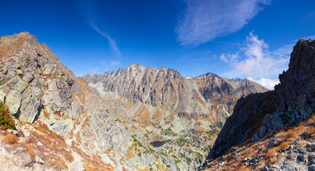 View from the top of the mountain in the High Tatras, Slovakia © Radomir Rezny
