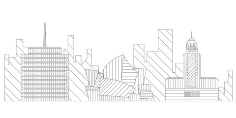 Sydney cityscape outline