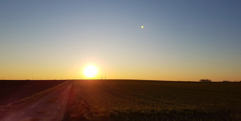 Coucher de soleil
