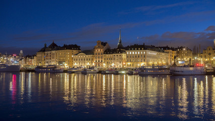 Fototapeta na wymiar Panorama photo of Stockholm City