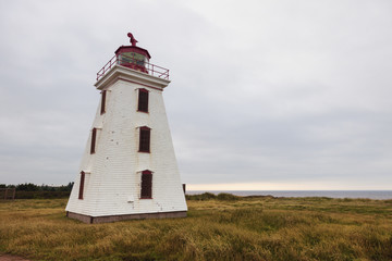 Fototapeta na wymiar Cape Egmont Lighthouse on Prince Edward Island