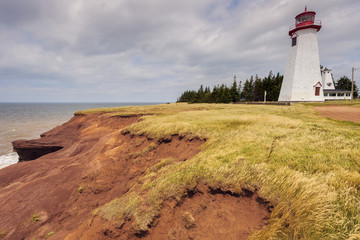 Fototapeta na wymiar Seacow Head Lighthouse on Prince Edward Island