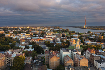 Fototapeta na wymiar Panorama of Riga