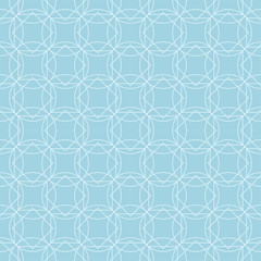 Light blue geometric ornament. Seamless pattern